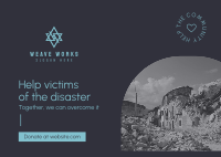 Help Disaster Victims Postcard Image Preview