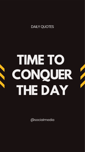 Conquer the Day Facebook story Image Preview