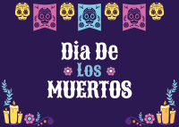 Papel Picado Postcard Image Preview