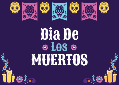 Papel Picado Postcard Image Preview