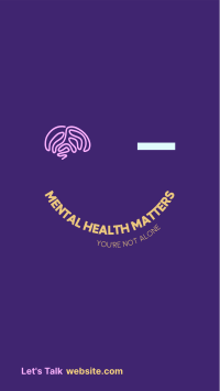 Mental Health Matters Facebook story Image Preview