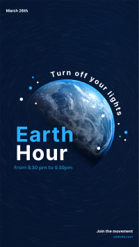 Earth Lights Facebook Story Design
