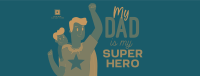 Superhero Dad Facebook Cover Image Preview