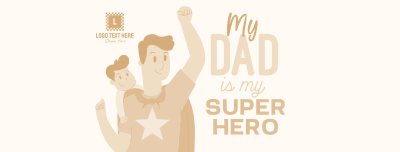 Superhero Dad Facebook cover Image Preview