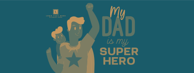 Superhero Dad Facebook cover Image Preview