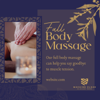 Luxe Body Massage Instagram Post Design