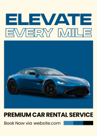 Premium Car Rental Poster Preview