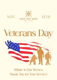 Commemorative Veterans Day Poster Design