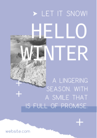 Hello Winter Flyer Design