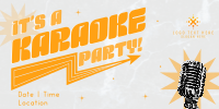 Sparkly Karaoke Party Twitter post Image Preview