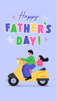 Quirky Father's Day Facebook Story Design