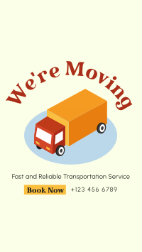 Truck Moving Services Facebook Story Design