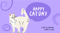 Swirly Cat Day Facebook event cover Image Preview