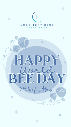 Happy World Bee Facebook story Image Preview
