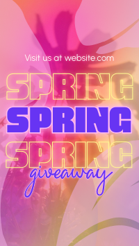 Exclusive Spring Giveaway YouTube short Image Preview