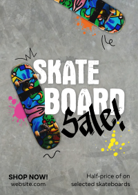 Streetstyle Skateboard Sale Flyer Design