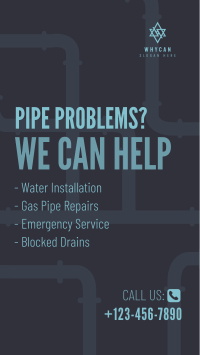 Need a Plumber? Instagram Story Design