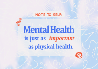 Mental Health Quote Postcard Image Preview