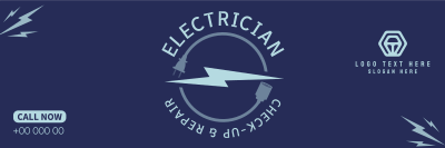Professional Electrician Twitter header (cover) Image Preview