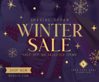 Special Winter Promo Facebook Post Design