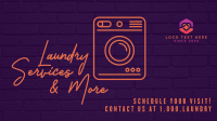 Laundry Wall Facebook Event Cover Design