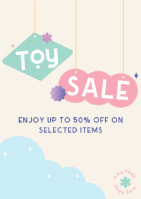 Cute Toys Sale Promo Flyer Design