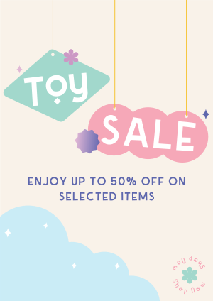 Cute Toys Sale Promo Flyer Image Preview