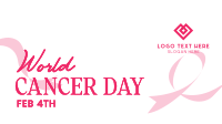 Cancer Day Support Facebook Event Cover Design