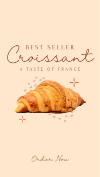 French Croissant Bestseller Instagram story Image Preview