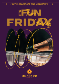 Fun Friday Party Celebrate Flyer Design