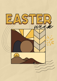 Holy Easter Week Flyer Design