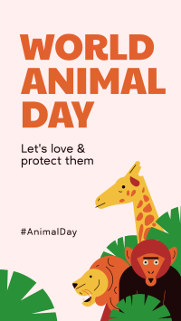 World Animal Day Facebook Story Design