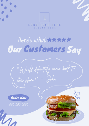 Customer Feedback Food Flyer Image Preview