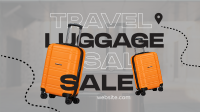 Travel Luggage Sale Facebook Event Cover Design
