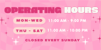 Quirky Operating Hours Twitter Post Image Preview