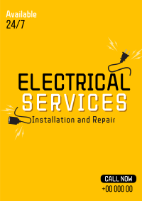 Electrical Service Poster Design
