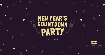 New Year Countdown Party Facebook ad Image Preview