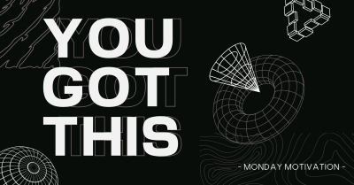 Geometric Monday Motivation Facebook ad Image Preview