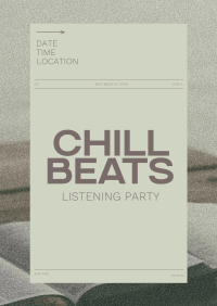 Minimal Chill Music Listening Party Flyer Image Preview