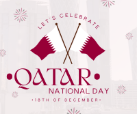 Qatar Independence Day Facebook Post Design