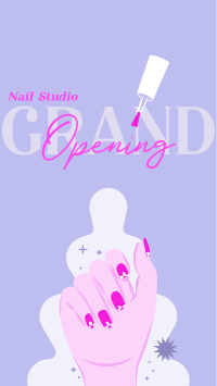 Nail Salon Opening Instagram Reel Preview