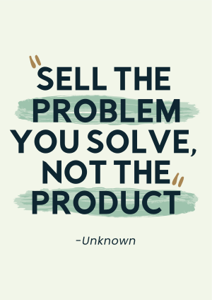 Sell the Problem Flyer Image Preview