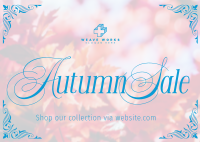 Autumn Flash Sale Postcard Image Preview