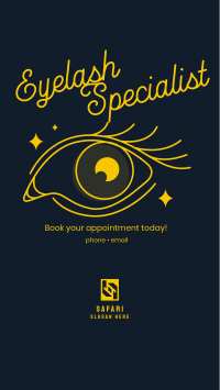 Eyelash Specialist Facebook Story Design