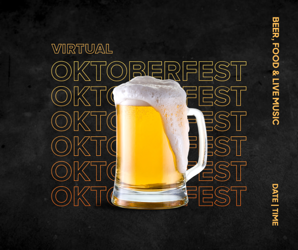 Virtual Oktoberfest Beer Mug Facebook Post Design Image Preview