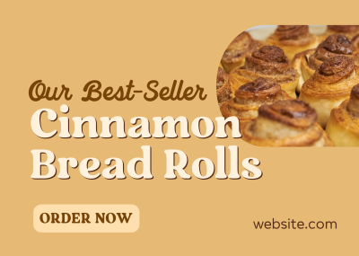 Best-seller Cinnamon Rolls Postcard Image Preview