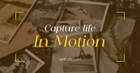 Capture Life in Motion Facebook Ad Design