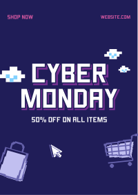 Pixel Cyber Monday Flyer Image Preview