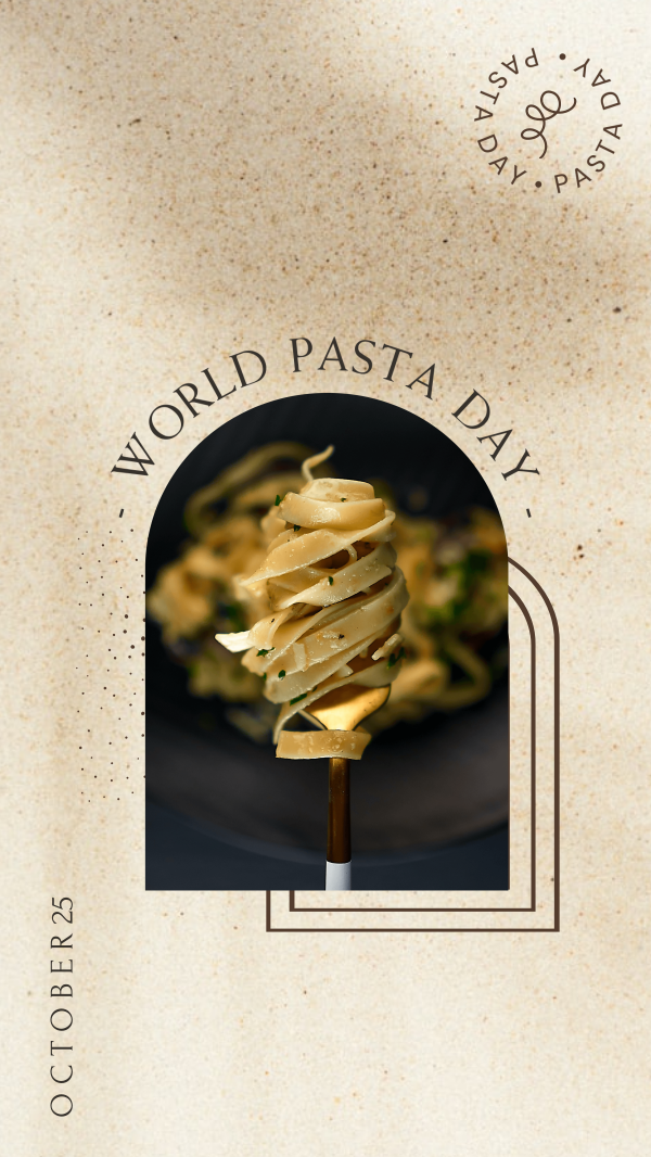 Stick a Fork Pasta Facebook Story Design
