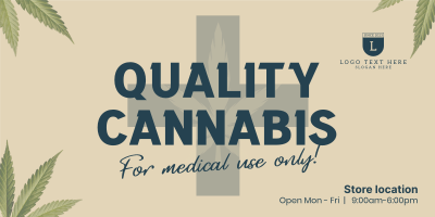 Quality Cannabis Plant Twitter Post Image Preview